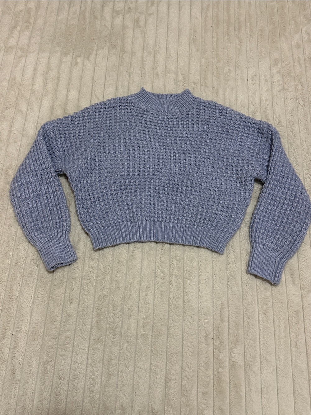 Women's Dusty Blue Chunky Knit Sweater